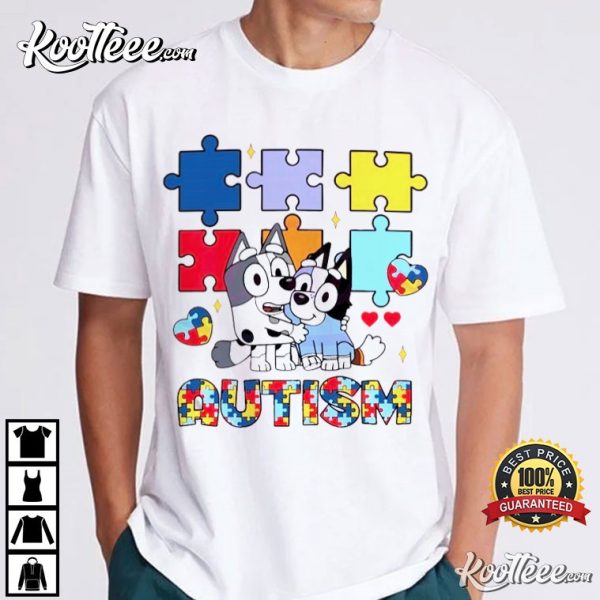 Bluey Muffin Autism Awareness T-Shirt