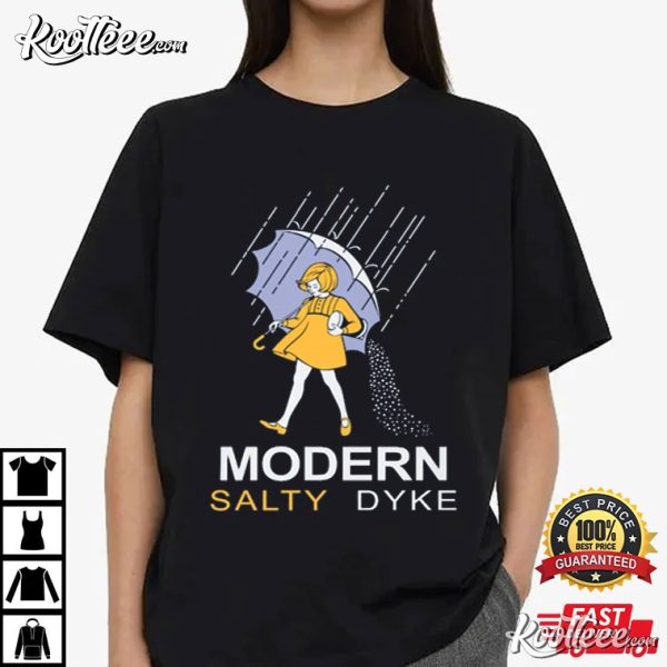 Modern Salty Dyke Lesbian Gift T-Shirt