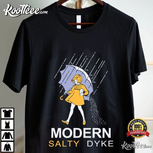 Modern Salty Dyke Lesbian Gift T-Shirt