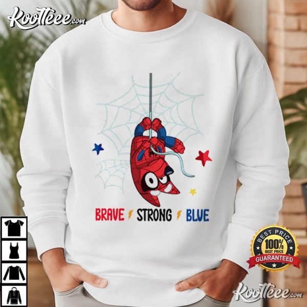 Blue Spidey Bluey The Amazing Spider-Man T-Shirt