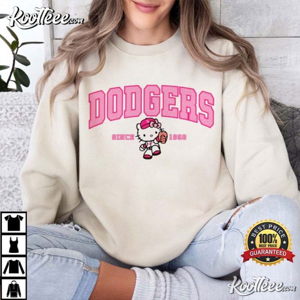 Los Angeles Dodgers Hello Kitty T-Shirt