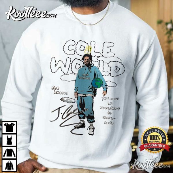 J Cole World She Knows T-Shirt