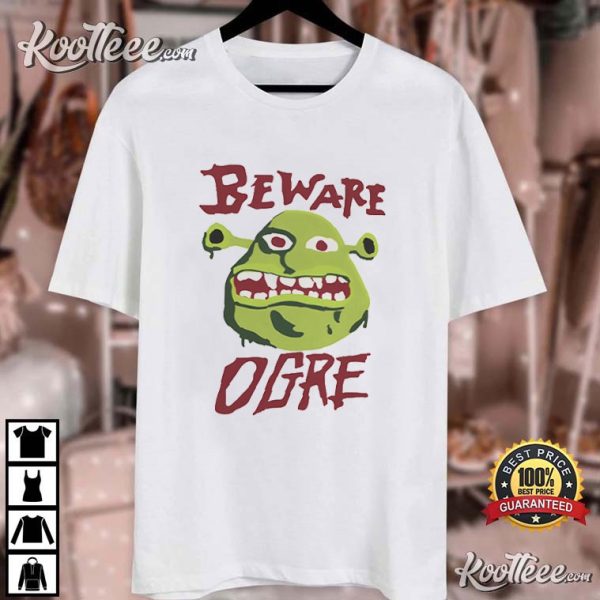 Shrek Beware Ogre Halloween Costume T-Shirt