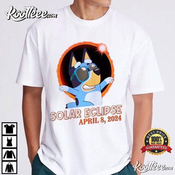 Total Solar Eclipse 2024 Path Of Totality Bluey T-Shirt
