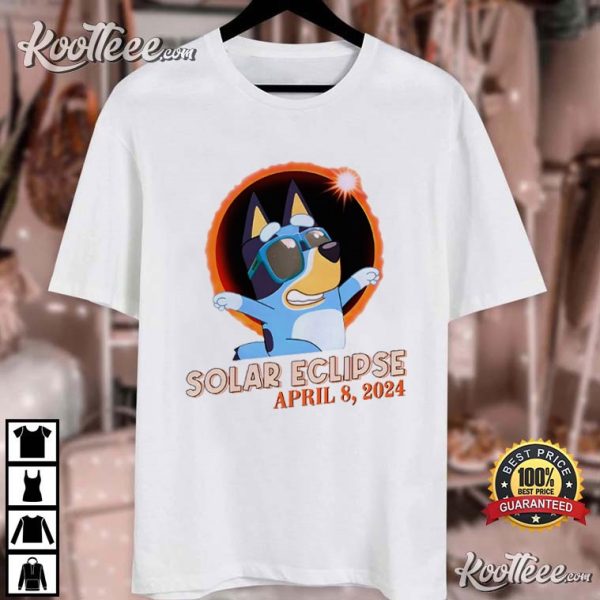 Total Solar Eclipse 2024 Path Of Totality Bluey T-Shirt