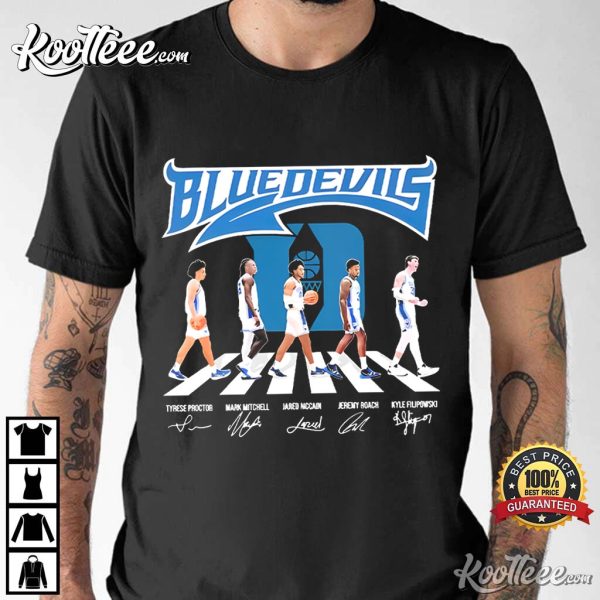 Duke Blue Devils Basketball Abbey Road Signatures T-Shirt