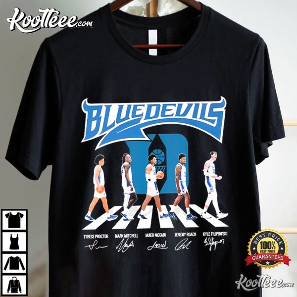 Duke Blue Devils Basketball Abbey Road Signatures T-Shirt