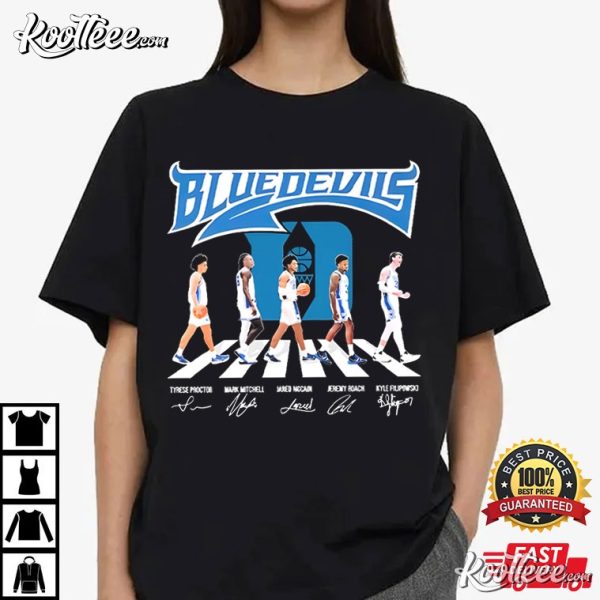 Duke Blue Devils Basketball Abbey Road Signatures T-Shirt