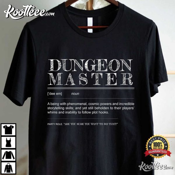 Dungeon Master Dungeons And Dragons Shirt DnD T-Shirt