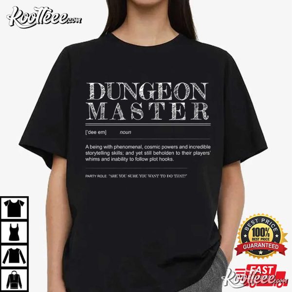 Dungeon Master Dungeons And Dragons Shirt DnD T-Shirt