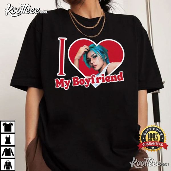 SKZ Felix Stray Kids I Love My Boyfriend T-Shirt