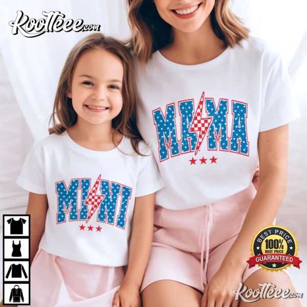 American Mama And Mini Fourth Of July T-Shirt
