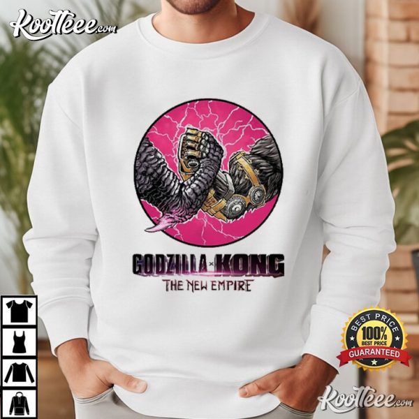 Godzilla X Kong The New Empire 2024 Arm Wrestling T-Shirt