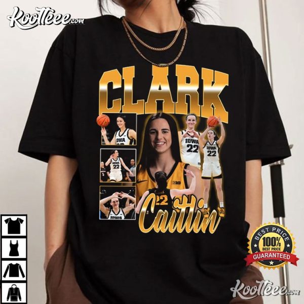 Caitlin Clark Iowa Hawkeyes Vintage Style T-Shirt