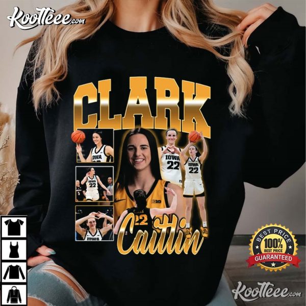 Caitlin Clark Iowa Hawkeyes Vintage Style T-Shirt