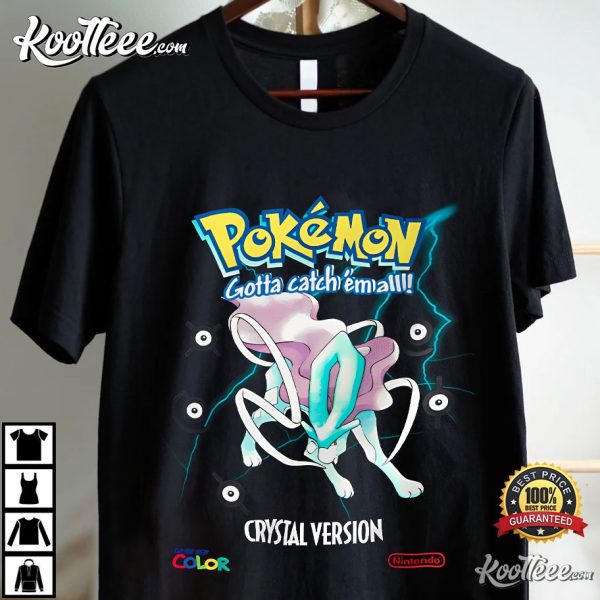 Suicune Legendary Pokemon Crystal Version Inspired T-Shirt