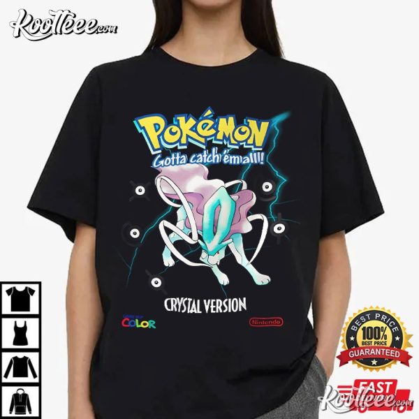 Suicune Legendary Pokemon Crystal Version Inspired T-Shirt