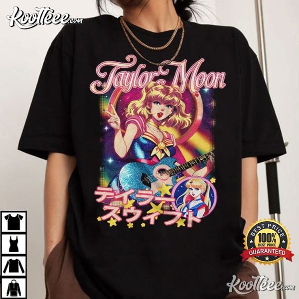 Taylor Moon Anime Swiftie Gift T-Shirt