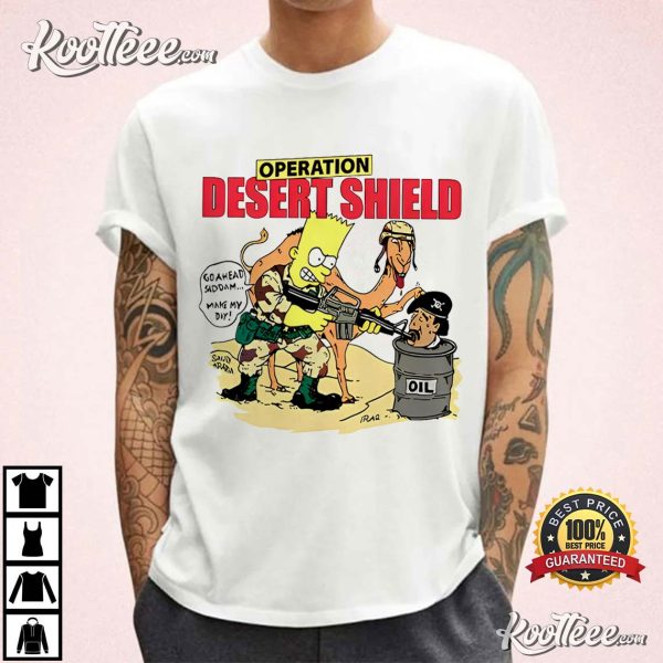 Bart Simpson Operation Desert Shield T-Shirt
