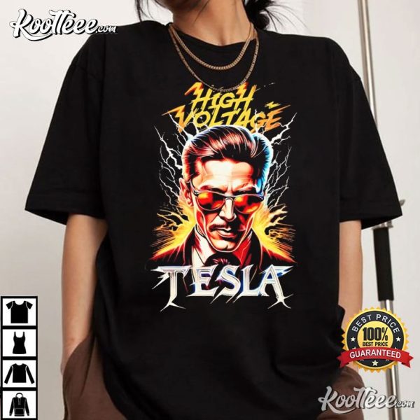 High Voltage Tesla Graphic T-Shirt