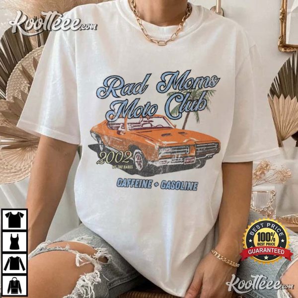 Rad Moms Moto Club Vintage Mother’s Day Gift T-Shirt