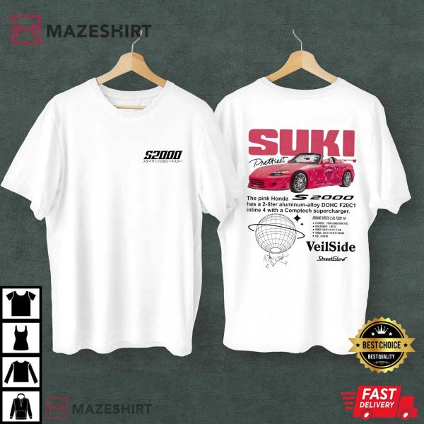 Honda S2000 Suki Pink Fast And Furious T-Shirt