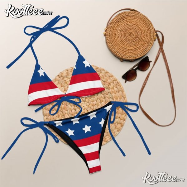 Patriotic USA Flag Bikini Swimsuit