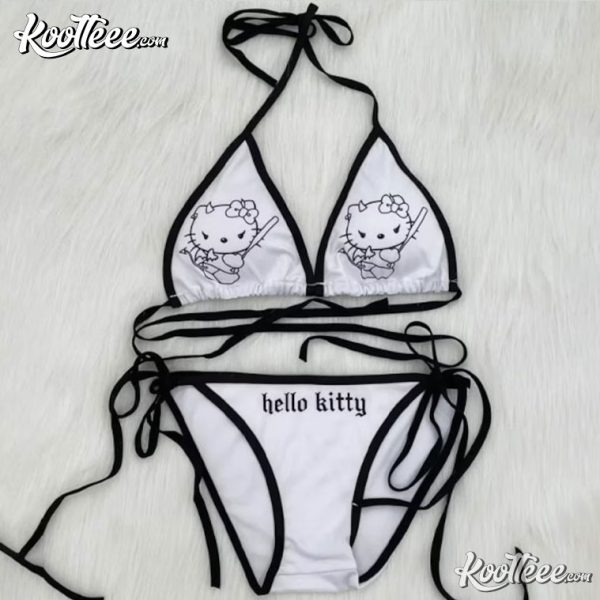 Evil Hello Kitty Summer Bikini Swimsuit