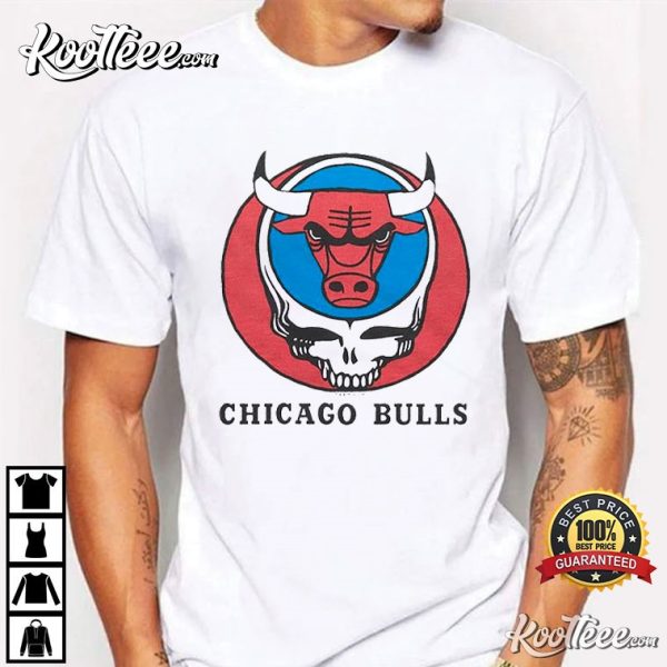 Grateful Dead x Chicago Bulls Bulls Skull T-Shirt