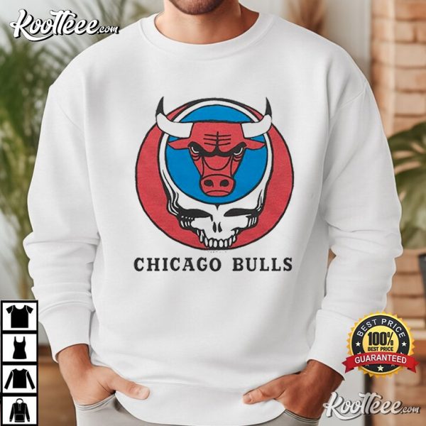 Grateful Dead x Chicago Bulls Bulls Skull T-Shirt