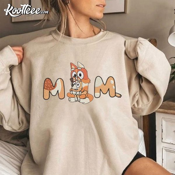Gift For Mom Bluey Mother’s Day Embroidered Sweatshirt