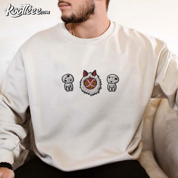 Princess Mononoke Kodama Embroidered Sweatshirt