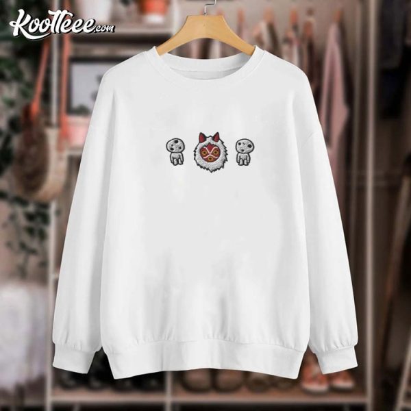 Princess Mononoke Kodama Embroidered Sweatshirt