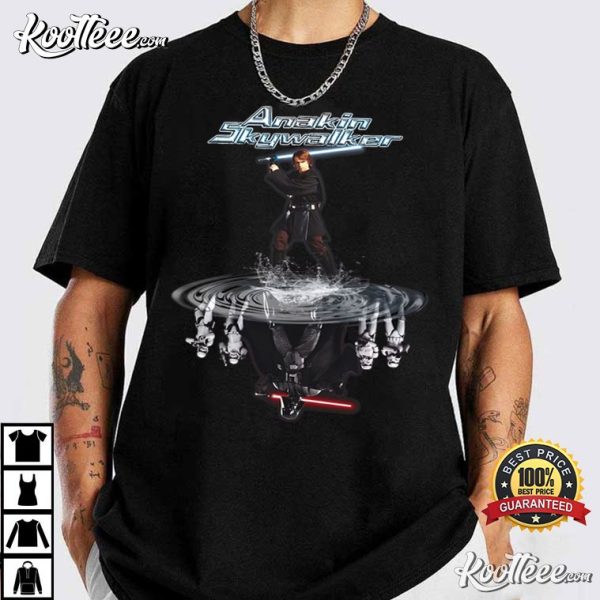 Anakin Skywalker Water Reflection Darth Vader Star Wars T-Shirt