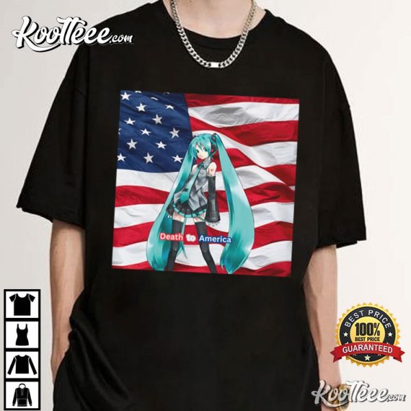 Death To America Hatsune Miku Anime Vocaloid T-Shirt