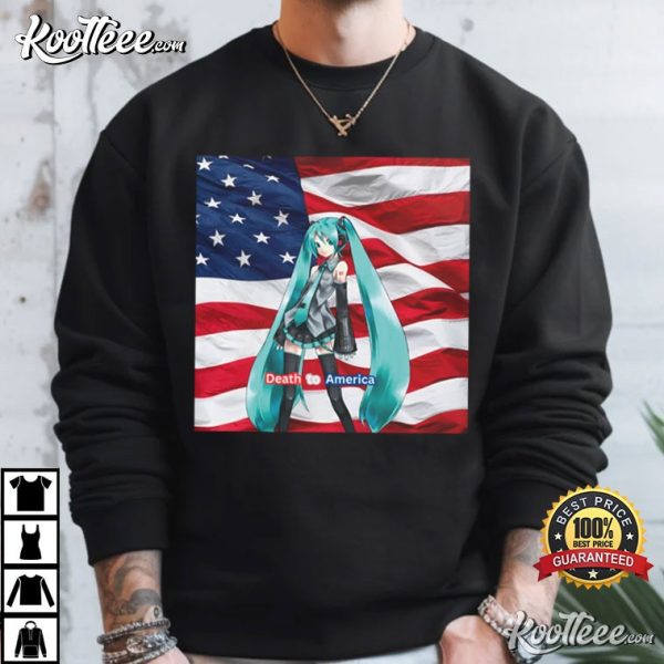 Death To America Hatsune Miku Anime Vocaloid T-Shirt