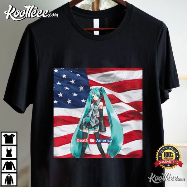 Death To America Hatsune Miku Anime Vocaloid T-Shirt