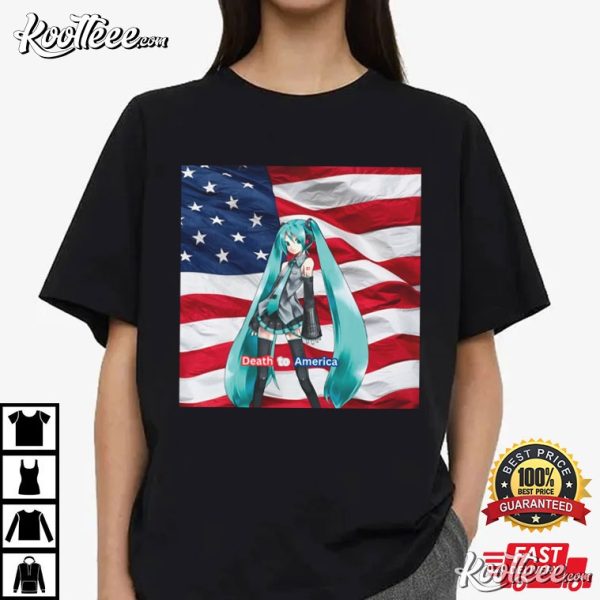 Death To America Hatsune Miku Anime Vocaloid T-Shirt