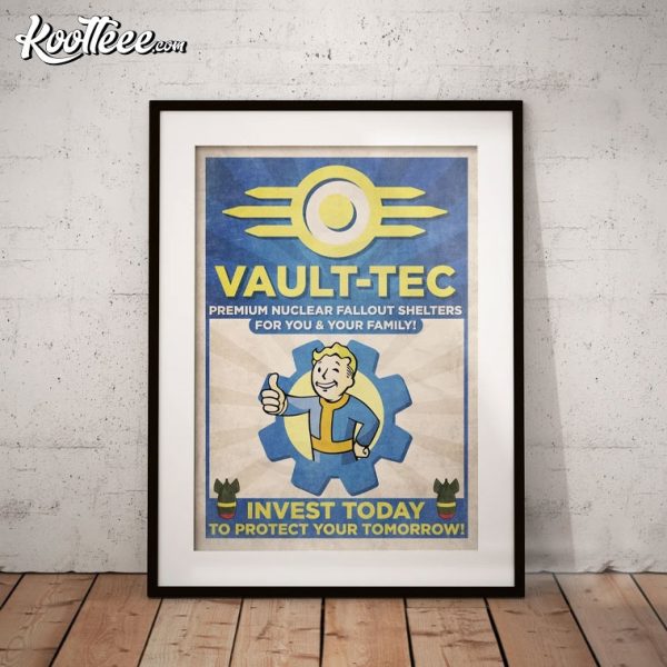 Fallout Game Vault Tec Vault Boy Poster