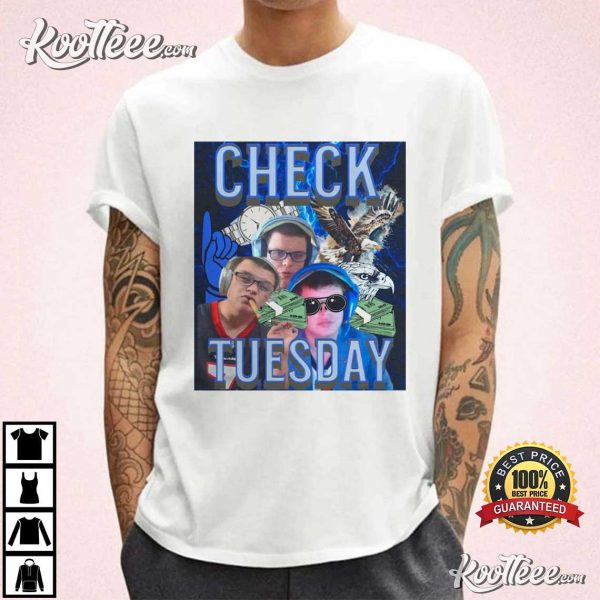 Sketch Streamer Check Tuesday T-Shirt