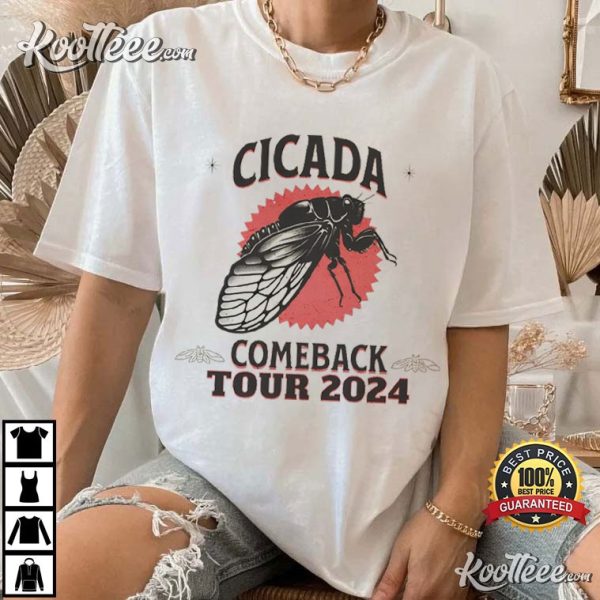 Cicada Comeback Tour 2024 Year Of The Cicadas T-Shirt