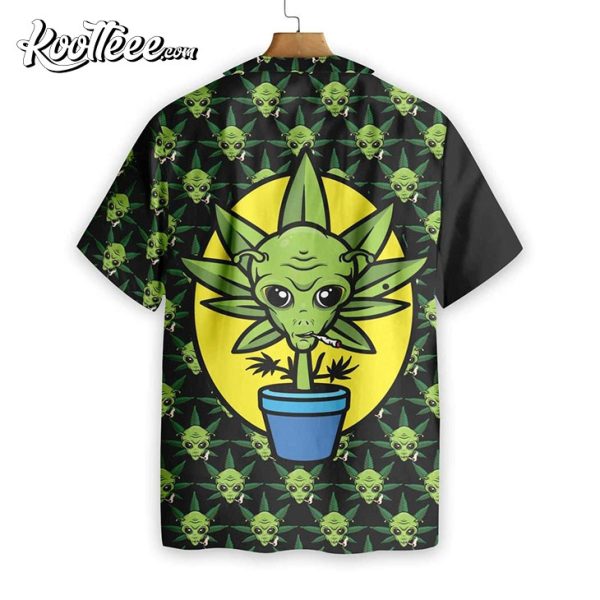 Alien Don’t Panic It’s Organic Hawaiian Shirt