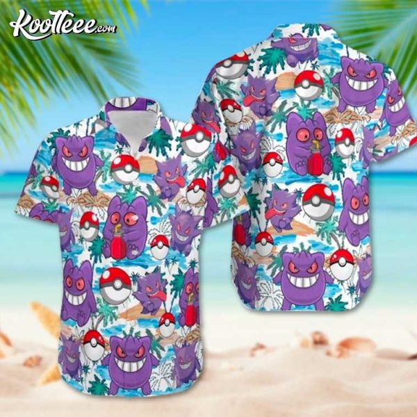 Cute Gengar Summer Hawaiian Shirt