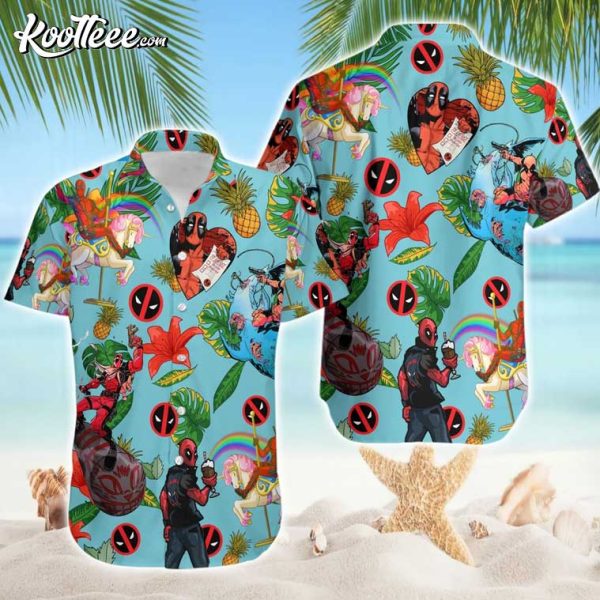Deadpool Wade Wilson Tropical Hawaiian Shirt