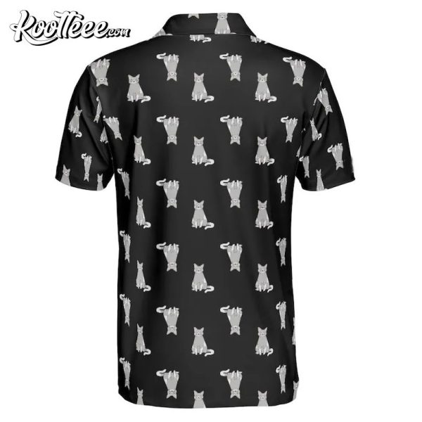 Black Cat Golf Polo Shirt