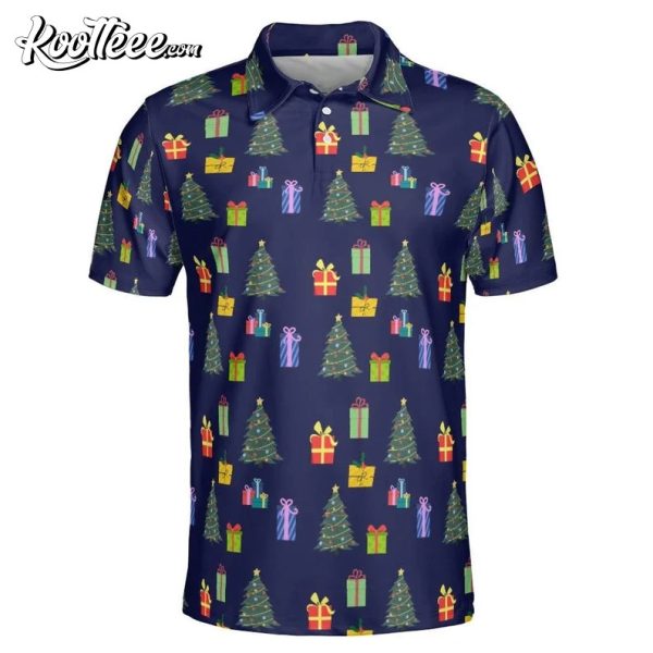 Christmas Tree Gifts Polo Shirt