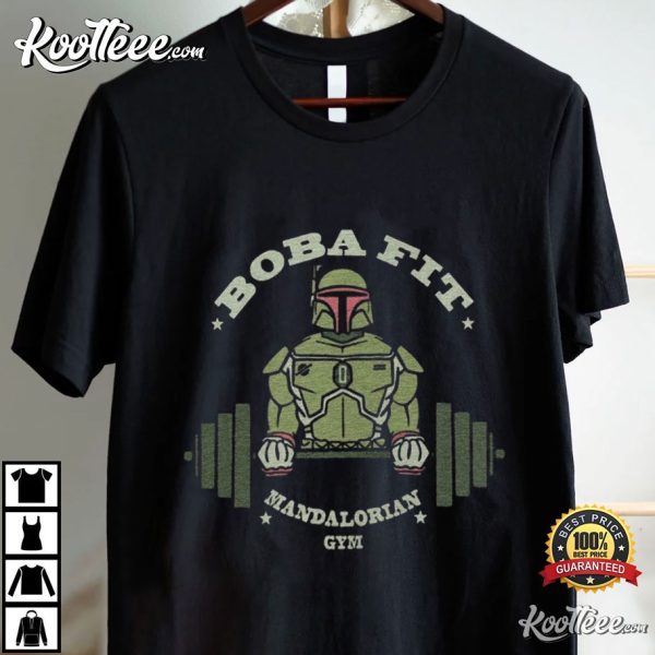 Boba Fett Boba Fit The Mandalorian Gym Fitness T-Shirt