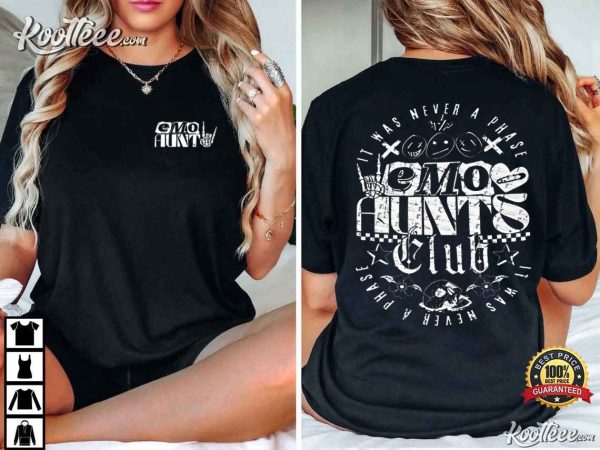 Emo Aunts Club It Was Never A Phase Aunt Gift T-Shirt