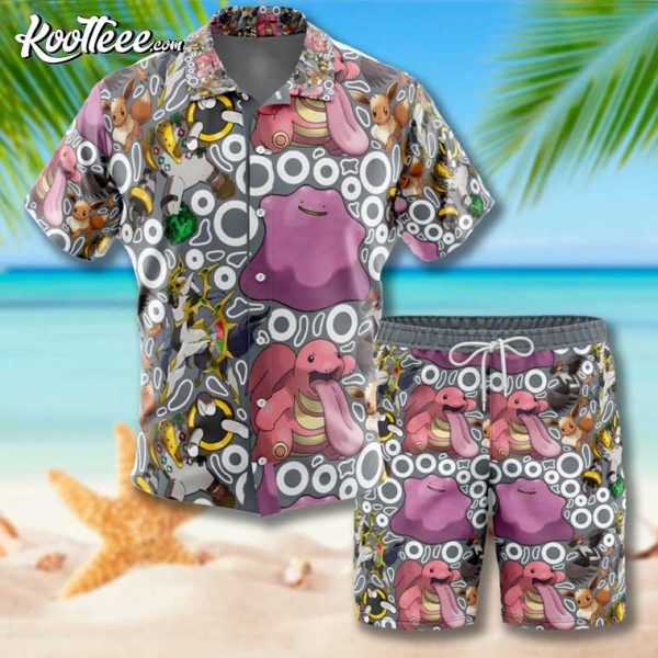 Normal Type Pokemon Hawaiian Shirt