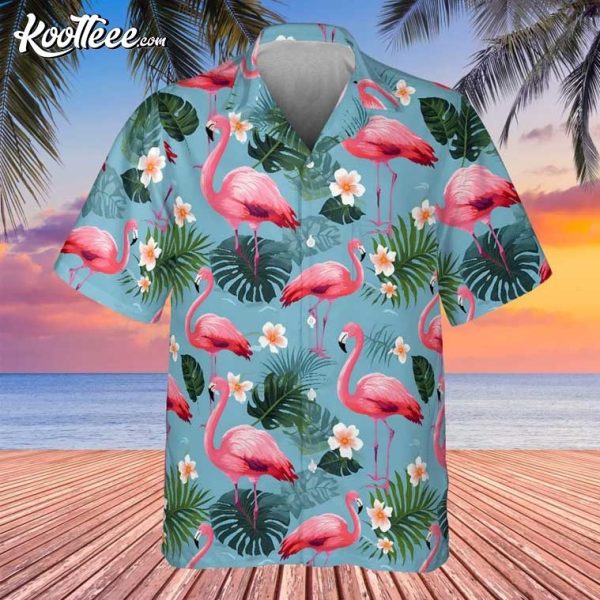 Retro Flamingo Hawaiian Shirt